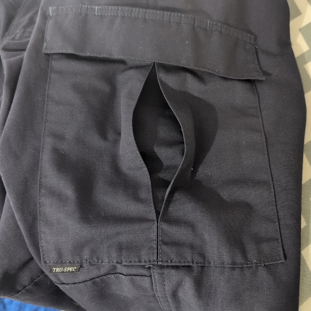 Tru-Spec Men's 24-7 Series Tactical Cargo Pants Dark Navy 40/32 Work Security - Picture 6 of 11